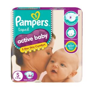 Pampers Taped Active Baby Diapers M