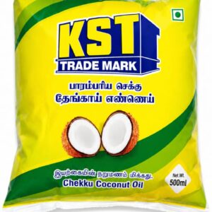 KST Trade Mark Chekku Coconut oil 500 ml