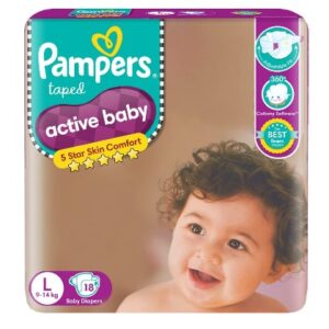 Pampers Taped Active Baby Diapers L