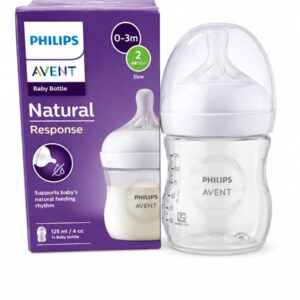 Philips Avent Natural Response Feeding Bottle(125 ml)0-3-month baby's