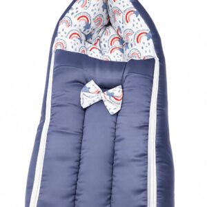3 in 1 Baby Cotton Carrying Bed with silk pattern.
