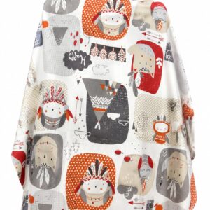 Nursing Cover for Baby Breast feeding- Breathable 100% Cotton with Rigid Hoop.