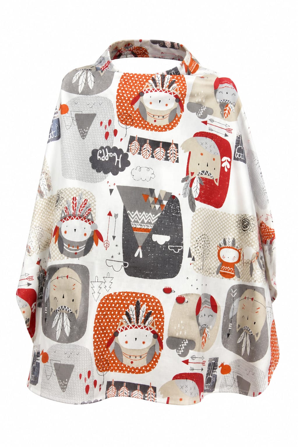 Nursing Cover for Baby Breast feeding- Breathable 100% Cotton with Rigid Hoop.