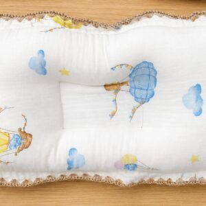 Crinkled Muslin Pillow (Aesthetics print)