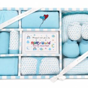 (Pack of 11) Babys Gift Set, Blue Theme