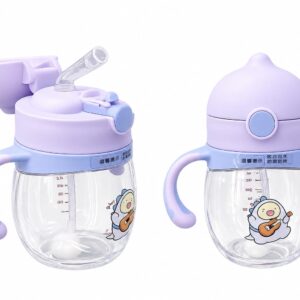 Premium Straw Sipper Bottles for Kids (260ml)