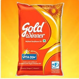 Gold Winner(500ml)Refined Sunflower Oil Pouch